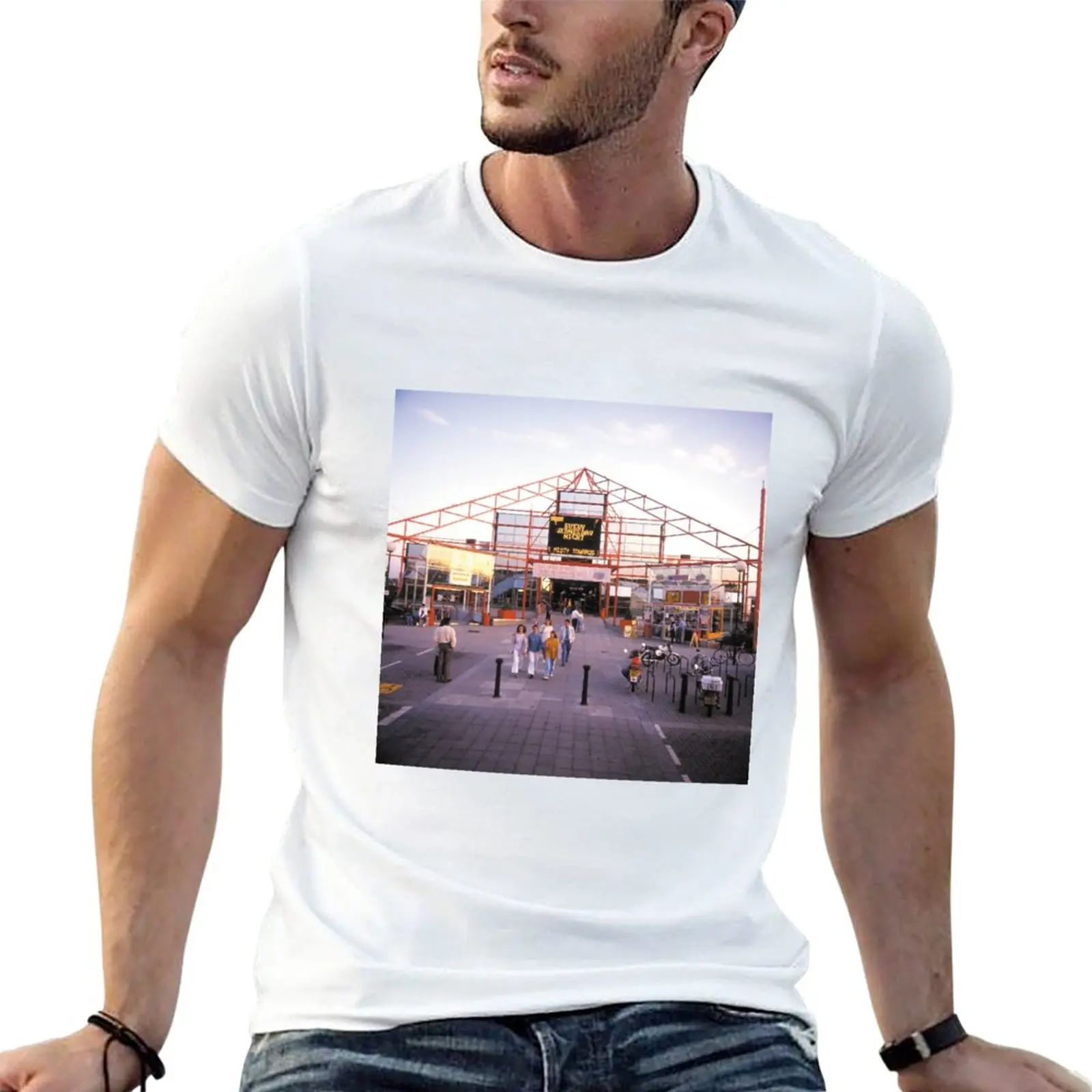 New The Point, Central Milton Keynes, circa 1990 T-Shirt customized t shirts graphic t shirt Aesthetic clothing t shirts men