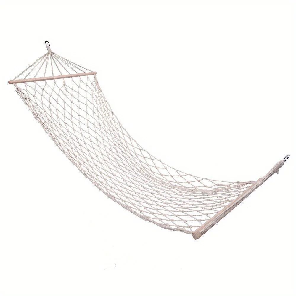 Outdoor Swing Hanging Camping Cotton Bed Patio Spreader Hammock Yard Porch