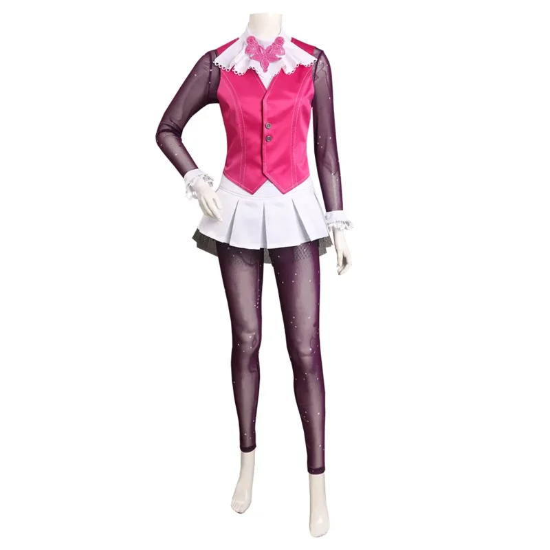 Monster Cos High Draculaura Cosplay Costume Outfits Full set Halloween Carnival Suit NSD77