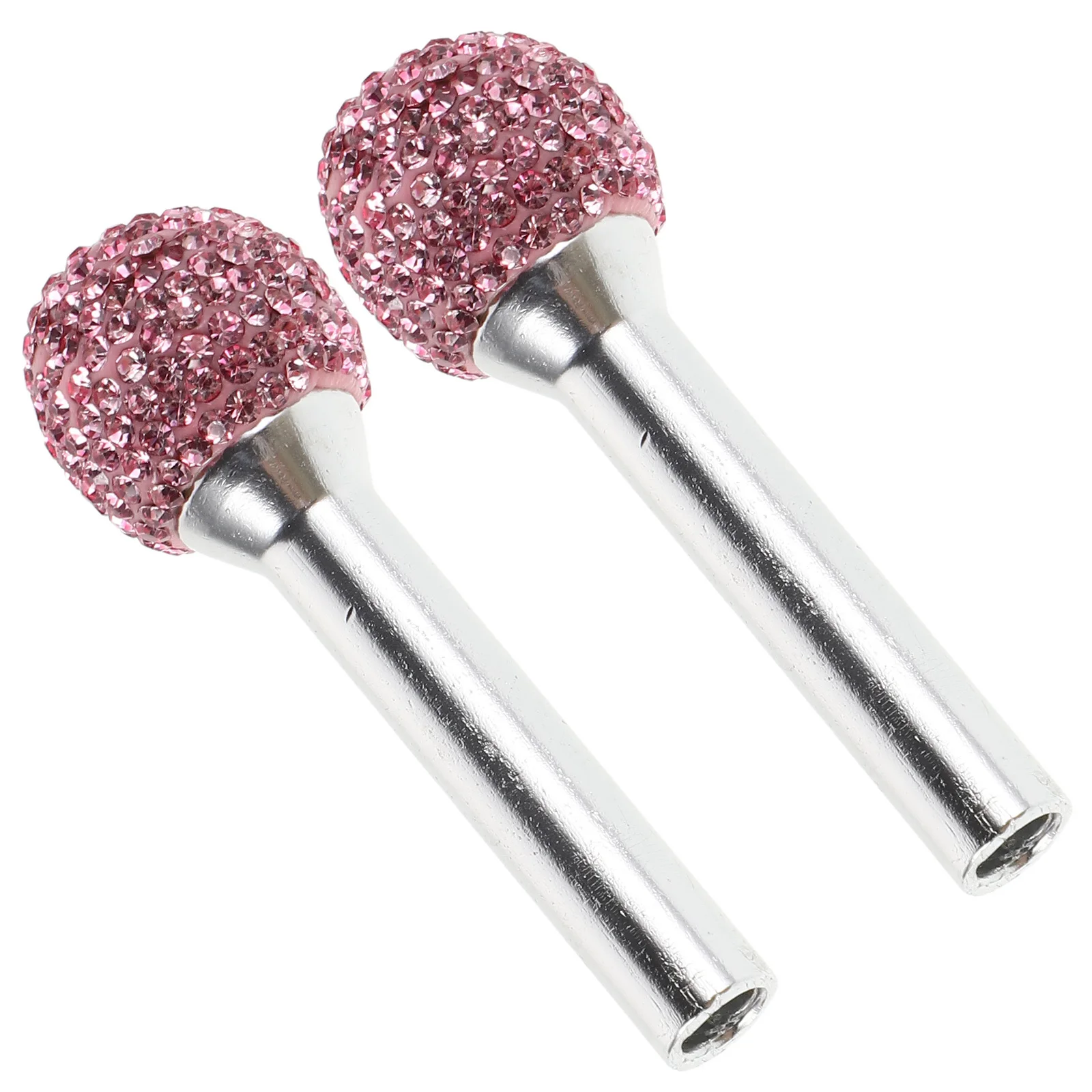

1 Pair Rhinestone Car Lock Knobs Universal Auto Door Pull Pin Cover Decorative Car Inner Supplies Durable Easy Install Luxury