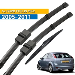 Erick's Wiper Front & Rear Wiper Blades Set For Ford Focus 2 Hatch 2005 - 2011 Windshield Windscreen Window Brushes 26