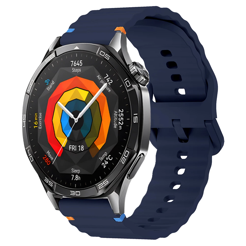 Huawei Watch用シリコンストラップ,スタイリッシュ,ランナースポーツ,22mm, 20mm, 46mm, 42mm