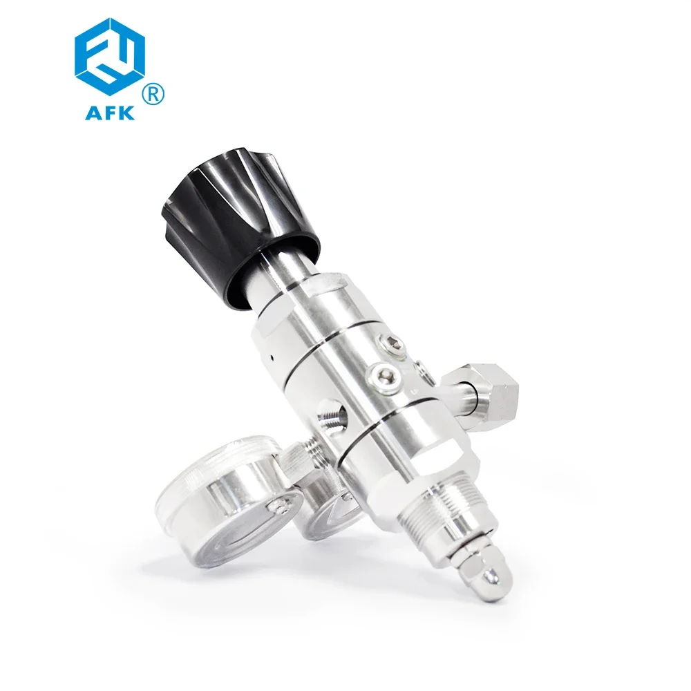 Stainless Steel High Pressure Dual Atage High Quality CO2 Argon Nitrogen Helium Propane Pressure Reducing Valve