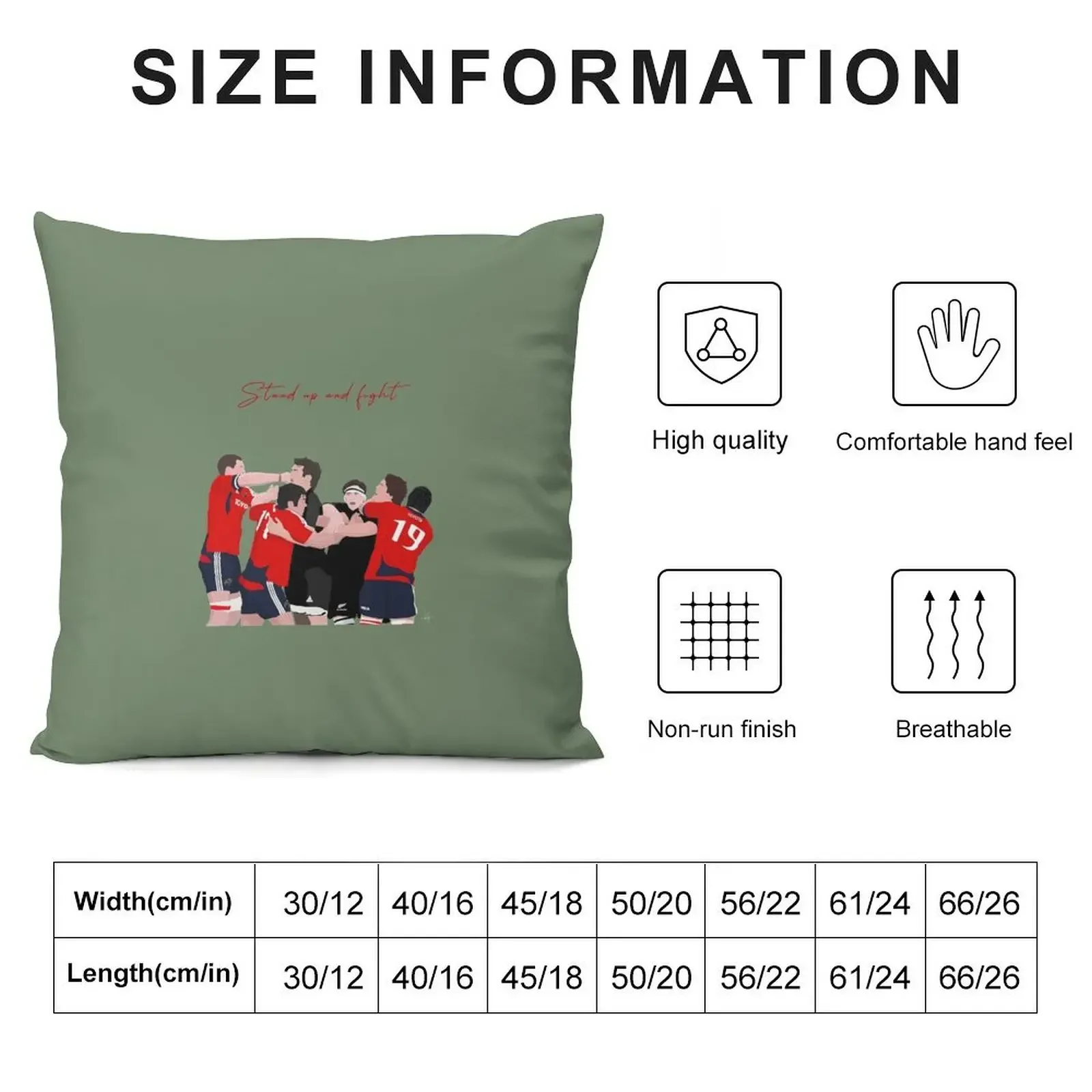 Munster Rugby SUAF 2.0 Premium Scoop Throw Pillow Throw Pillow Luxury Pillow Case Christmas Throw Pillows Covers