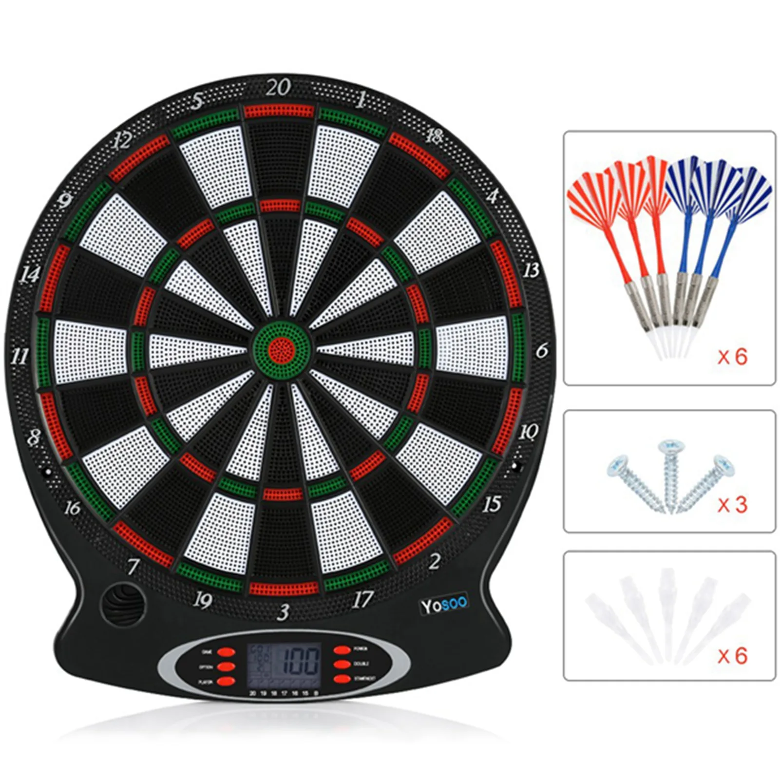 

NEW Professional Electronic Hanging Dartboard LCD Scoring Indicator Game With Darts electronic games