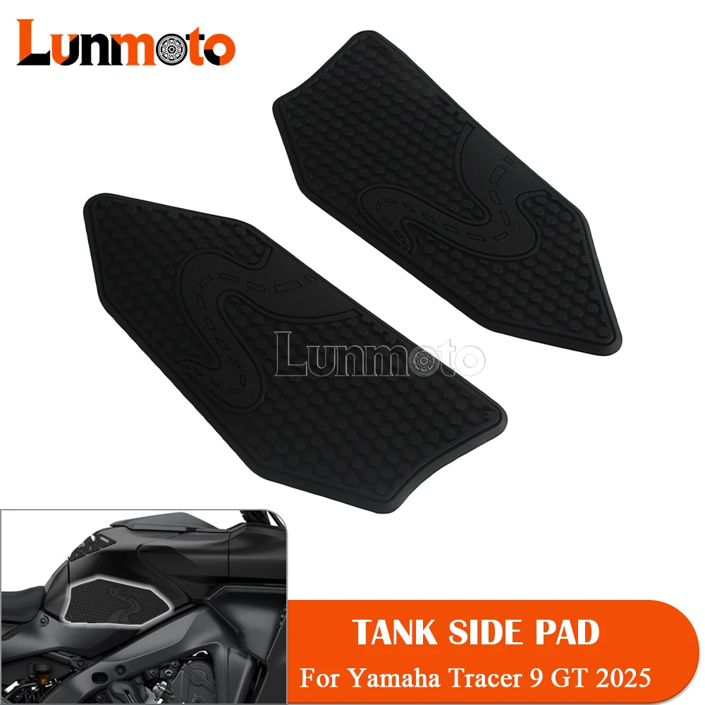 For TRACER9GT Side Sticker Protector Motorcycle Fuel Tank Sticker Pad AnitSlip Side Rubber Stickers For Yamaha Tracer 9 GT 2025