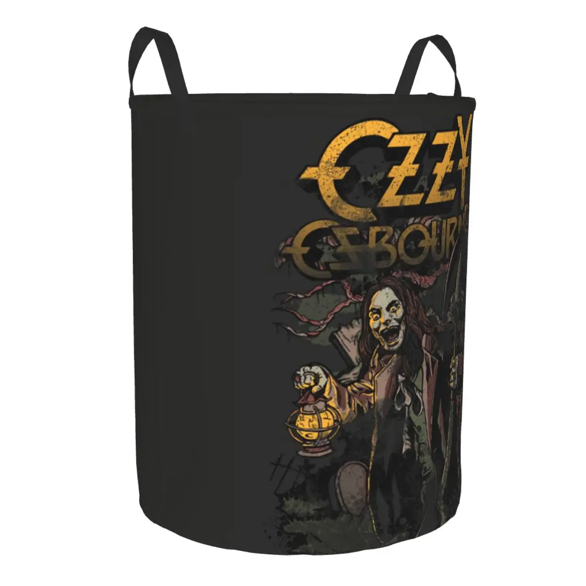 Ozzy Osbourne Prince Of Darkness Laundry Basket Collapsible Clothes Hamper for Nursery Kids Toys Storage Bin