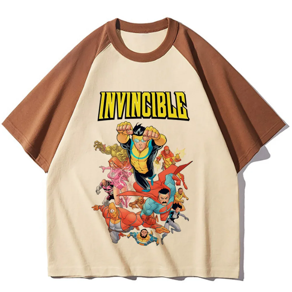 Invincible top tees shoujo party emo aesthetic Retro cute t-shirt Retro harajuku cheap emo aesthetic