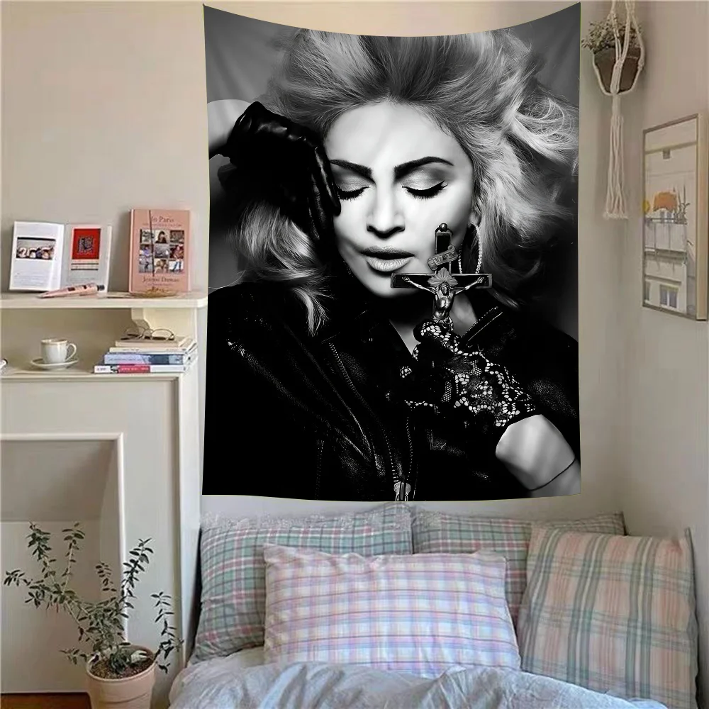 Madonna Music Sexy Singer Hanging Bohemian Tapestry Bohemian Wall Tapestries Mandala Kawaii Room Decor