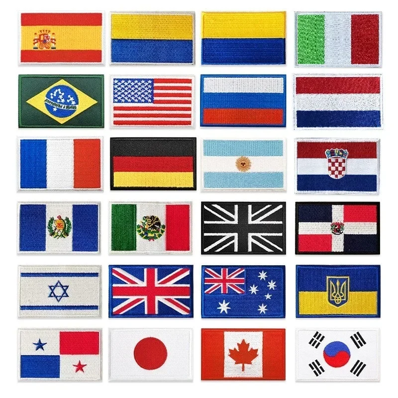 رقعة علم تطريز من Stikcer السحري ، شارة تكتيكية ، حلقة خطاف ، بقع حقيبة ظهر على الملابس ، روسيا ، إسبانيا ، تركيا ، فرنسا ، الاتحاد الأوروبي ، الولايات المتحدة ، إسرائيل