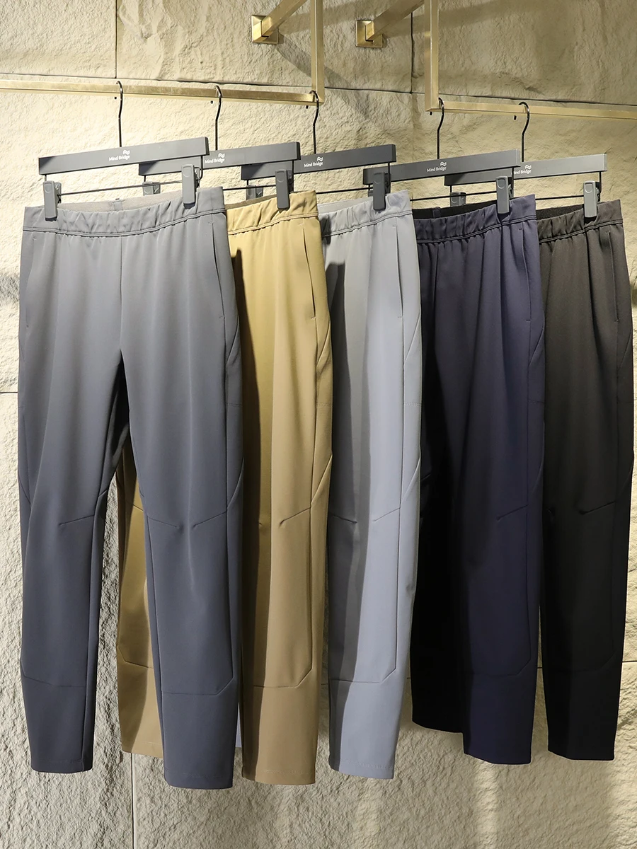 Outdoor Men's Fce Lined Waterproof Casual Pants Spring Autumn Winter New Sle Commute Sports Trousers Straight Leg Fit