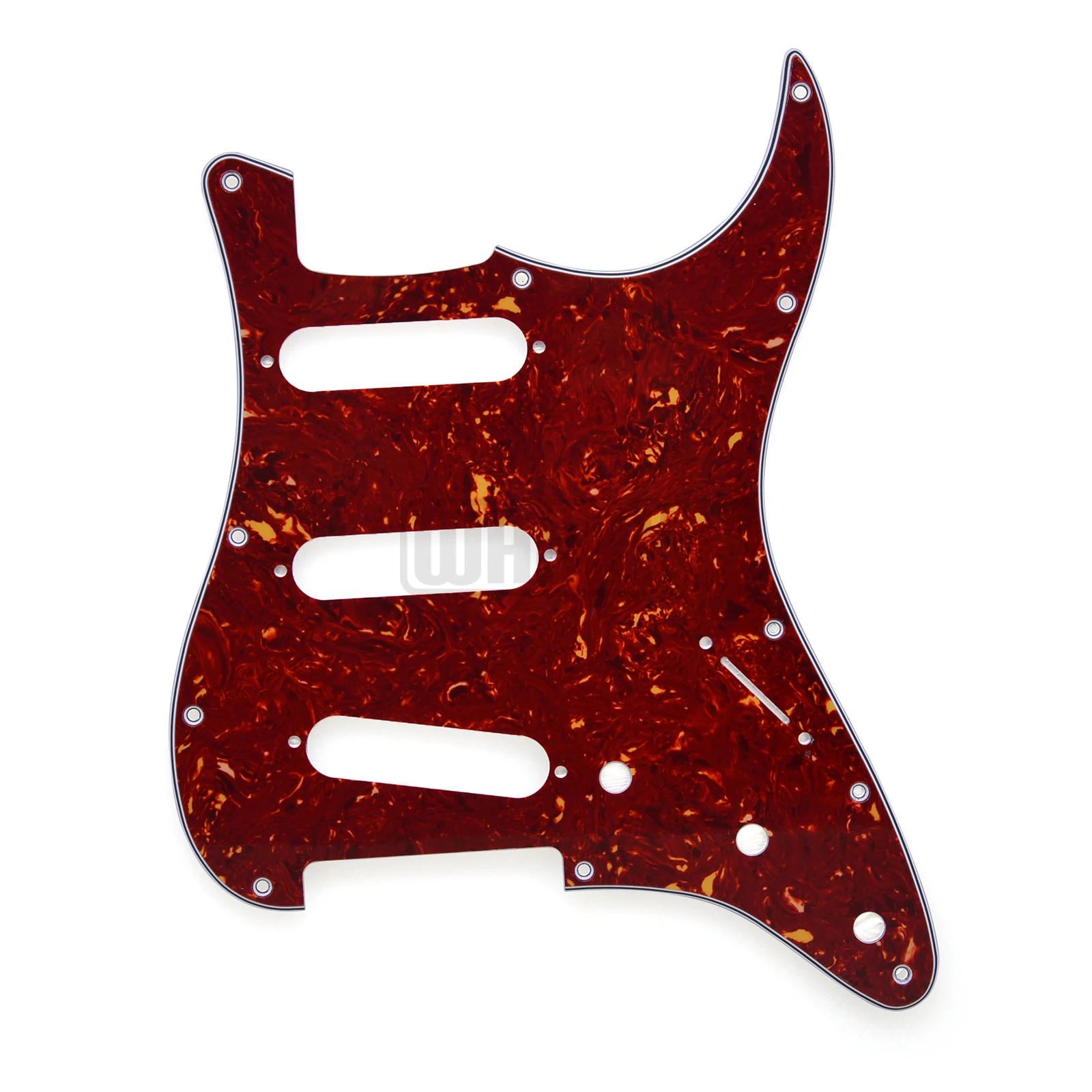 1 Pcs 11 Holes with Screws SSS Guitar Pickguard for FD ST Guitar 3Ply view 2
