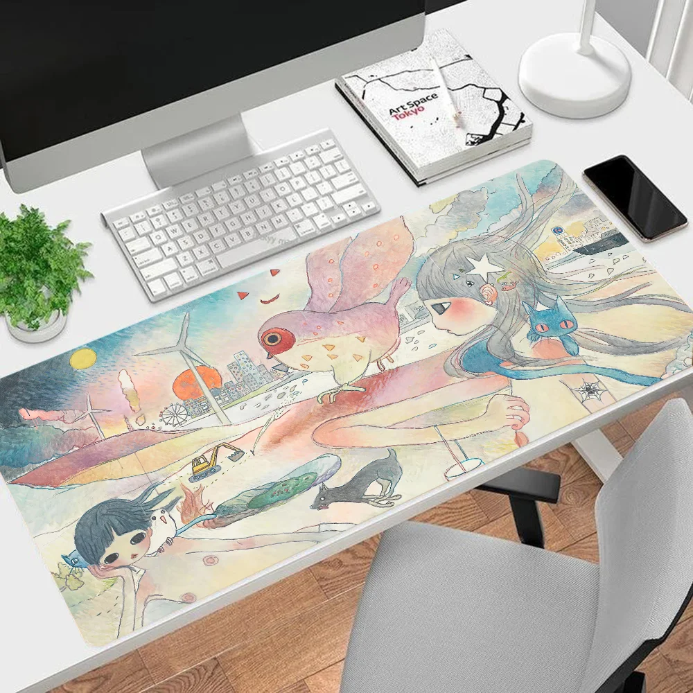 Aya Takano Mousepad INS Tide Large Cartoon Anime Gaming Mouse Pad Keyboard Mouse Mats Desk Mat Accessories