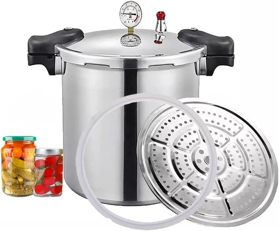 25 Quart Pressure Canner Cooker & all american pressure canners for canning & water bath canner | Pressure Gauge