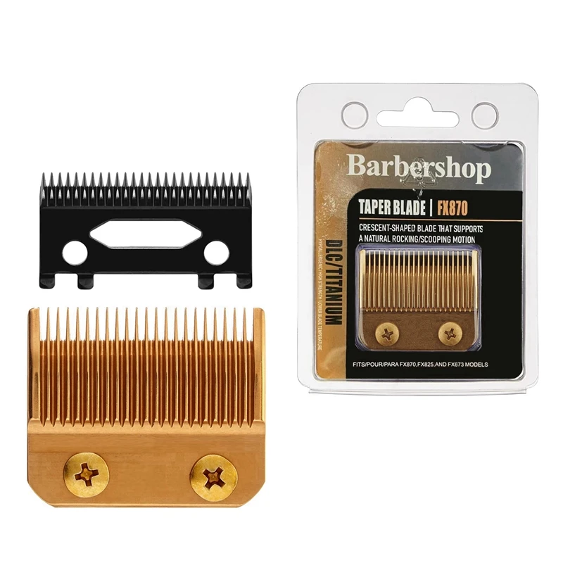 Replacement Blades Fit For BaBylissPRO Hair Clippers Barberology FX870, FXF880, FX810, FX825, FX673N， For Babyliss Clipper