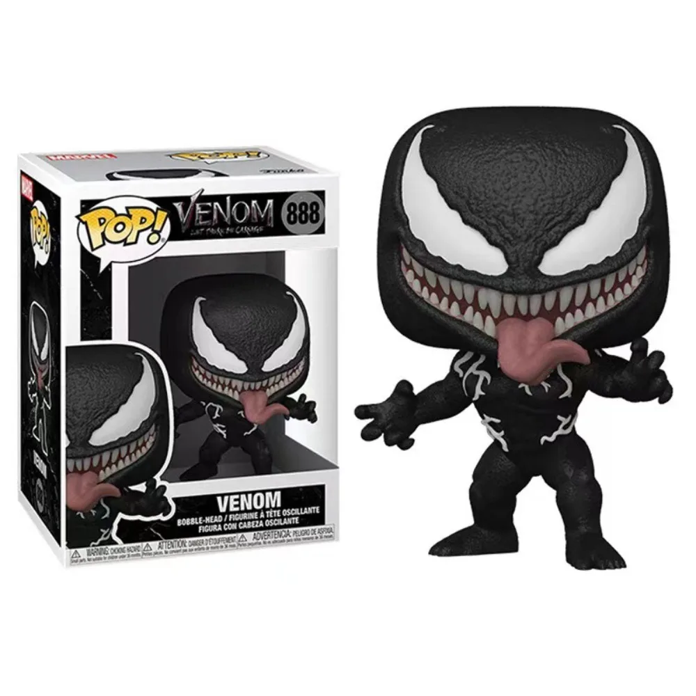 FUNKO POP Action Toy Figures Venom Periphery Q Version Venom Carnage Black Widow Taskmaster Ornament Decorative Collection Gift