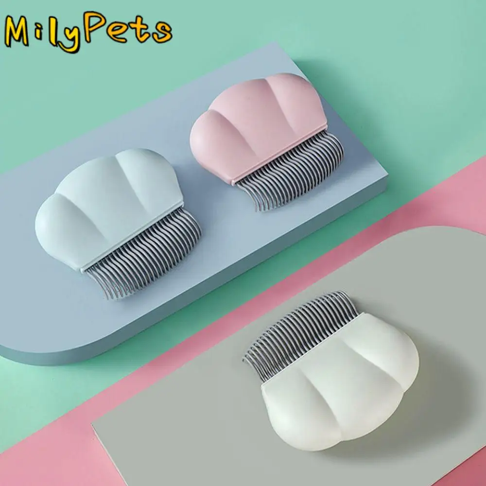 

3pcs All Hair Lengths Pet Grooming Brush Shell Shape Ergonomic Hair Remover Brush Self-Cleaning Pet Comb Daily Grooming