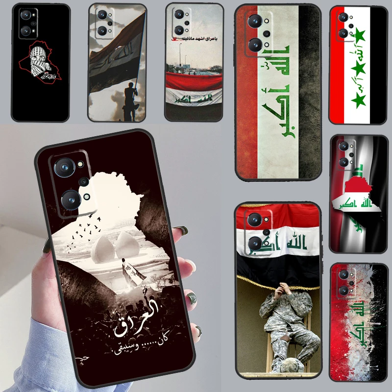 Iraqi Iraq National Flag For OPPO Realme C55 C35 C33 C31 C30 C25 C21Y C11 GT Neo 5 3T 2T Realme 10 9 11 Pro Plus Case