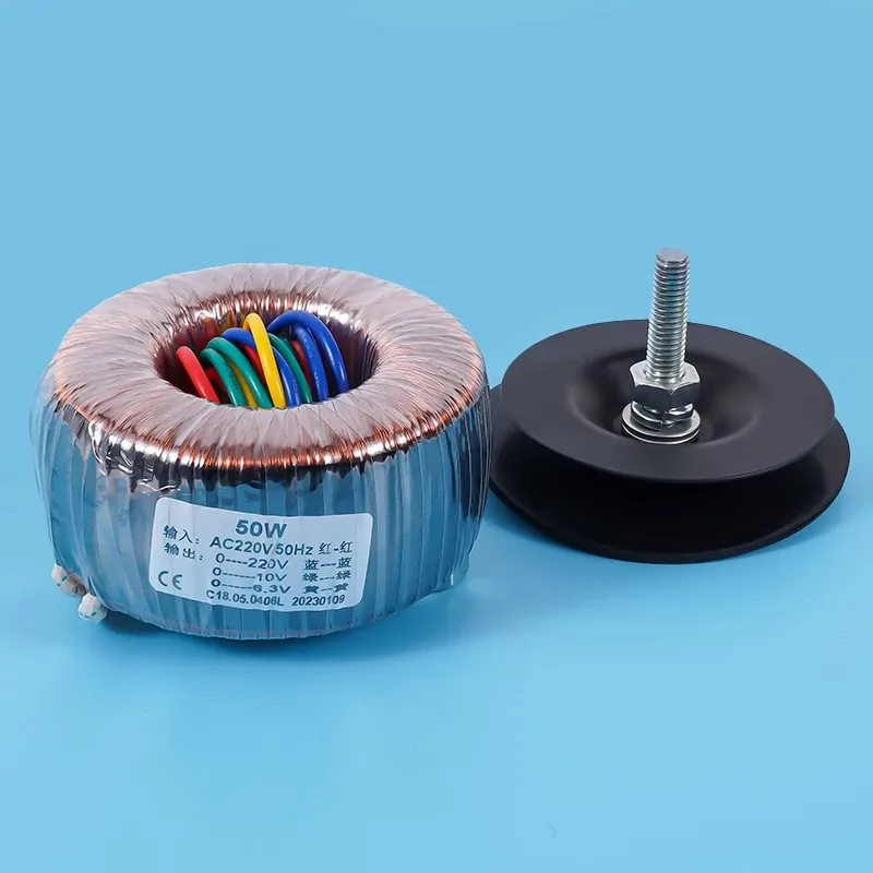 50W Pure Copper Toroidal Transformer 50VA Audio Tube Amplifier Power Transformer Dual 220V or 220V+10V+6.3V