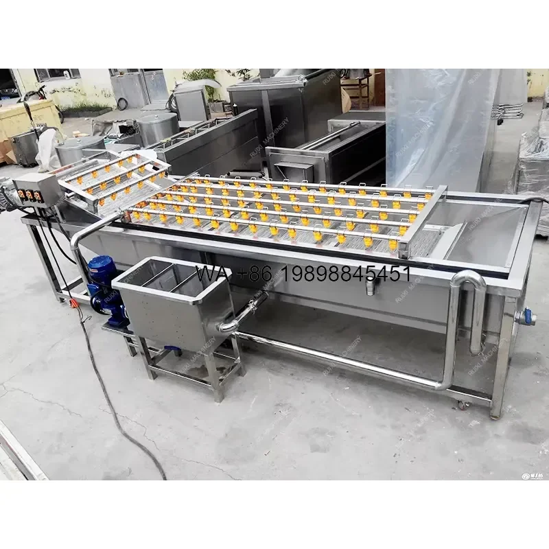 Wmwmnu New Automatic Food Grade Vegetable Fruit Bubble Washing With Pump Includes Cleaning Drying Line