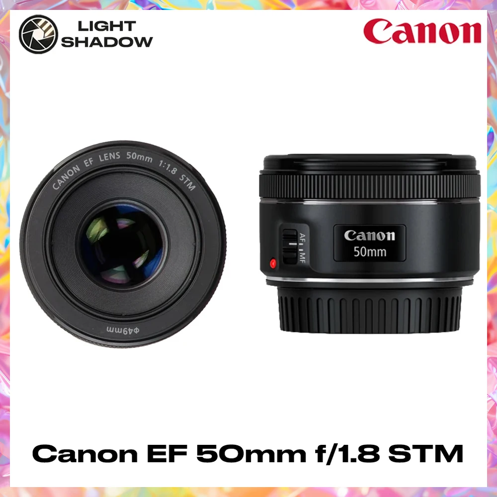Canon EF 50mm f/1.8 STM Standard Prime Lens for DSLR Cameras - Lightweight, Fast Aperture, Great for Portraits