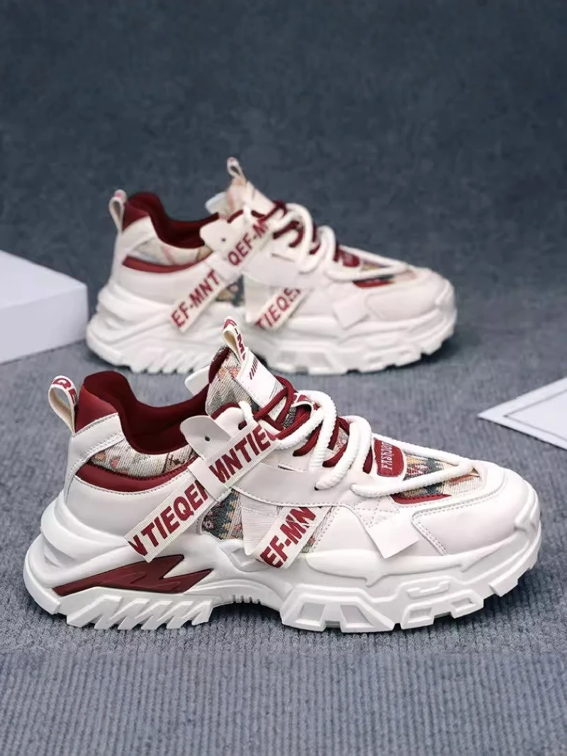 Putian Men's Shoes 2026 New Summer Versatile Trendy Brand Thick Bottom Heightening Casual Sports Running Dad Trendy Shoes