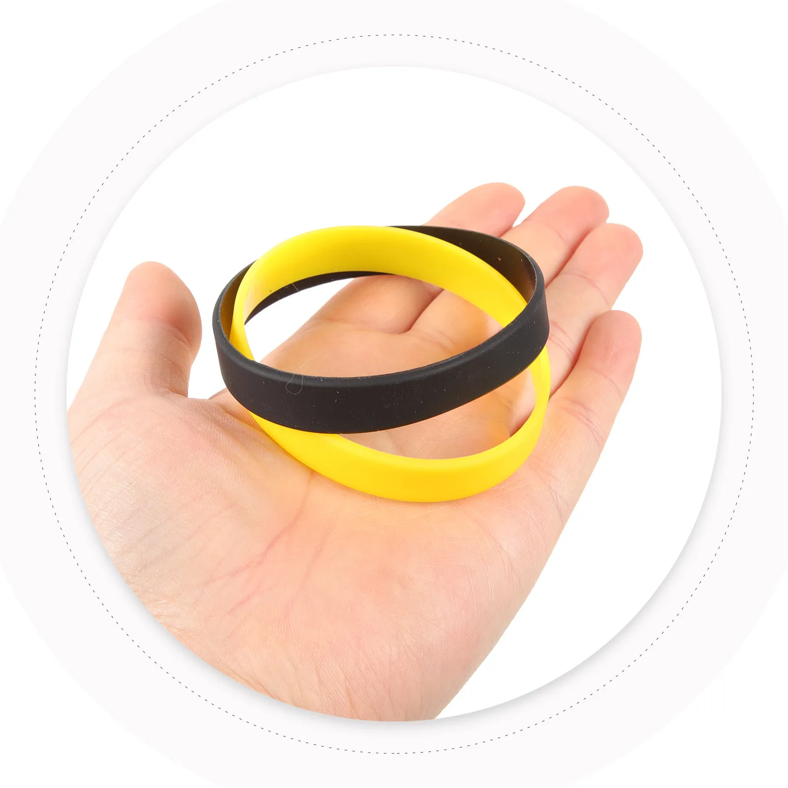 

10Pcs Silicone Wristbands Sports Bracelets Fans Accessories Wear Resistant Compact Sports Wristbands for Outdoor Activities