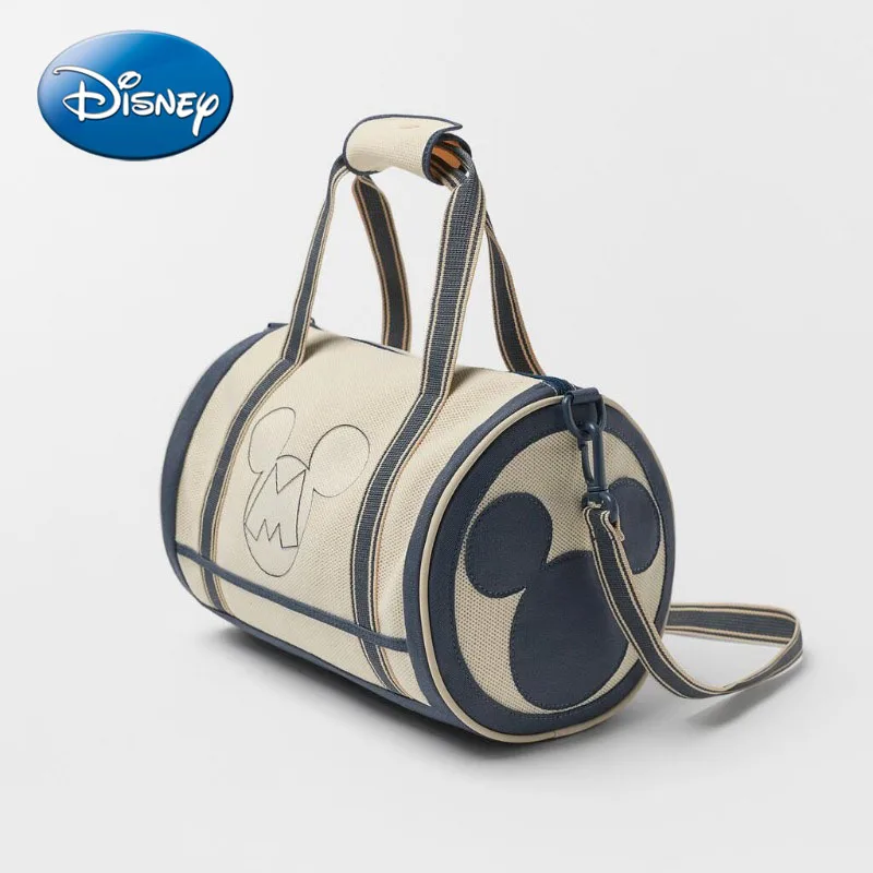 Nowy Disney płócienny głowa myszy do gry w kręgle torebka z nadrukiem damska torba Crossbody o dużej pojemności