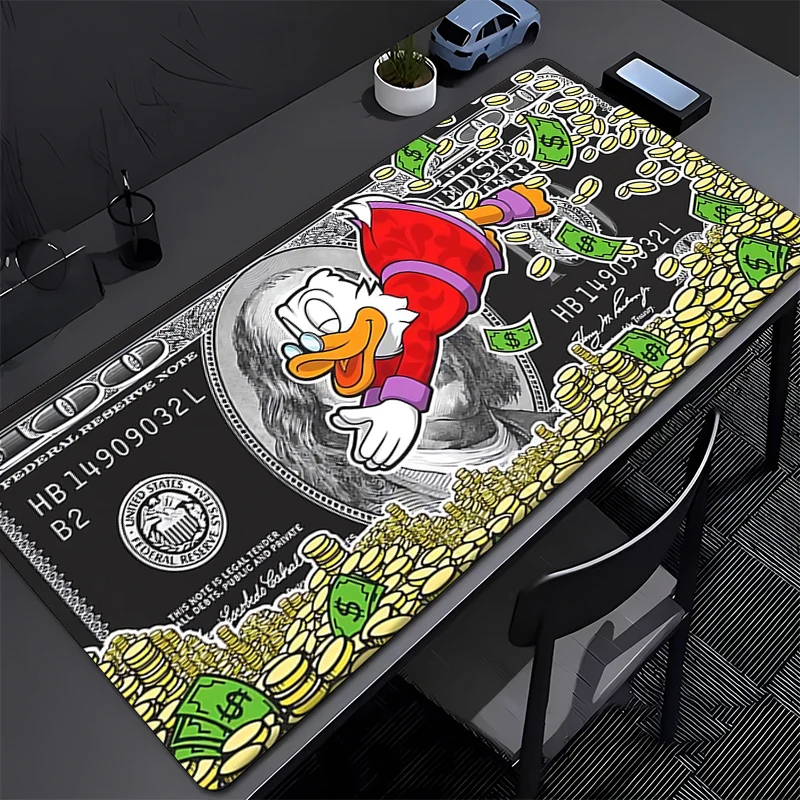 Mouse Pad PC Desk Mat Gamer Office Computer Carpet Keyboard Table Gaming Lock Edge HD Print Accessories D-Donalds Duck Mousepad