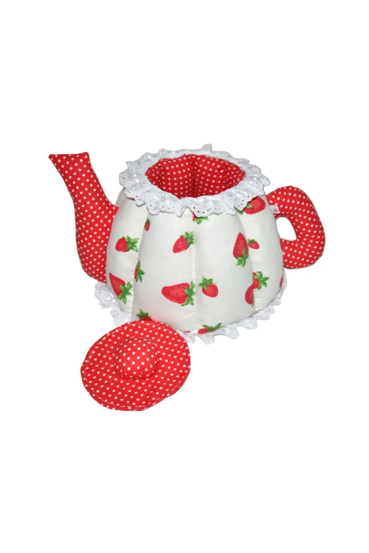 By Nihalce Strawberry Fabric Teapot