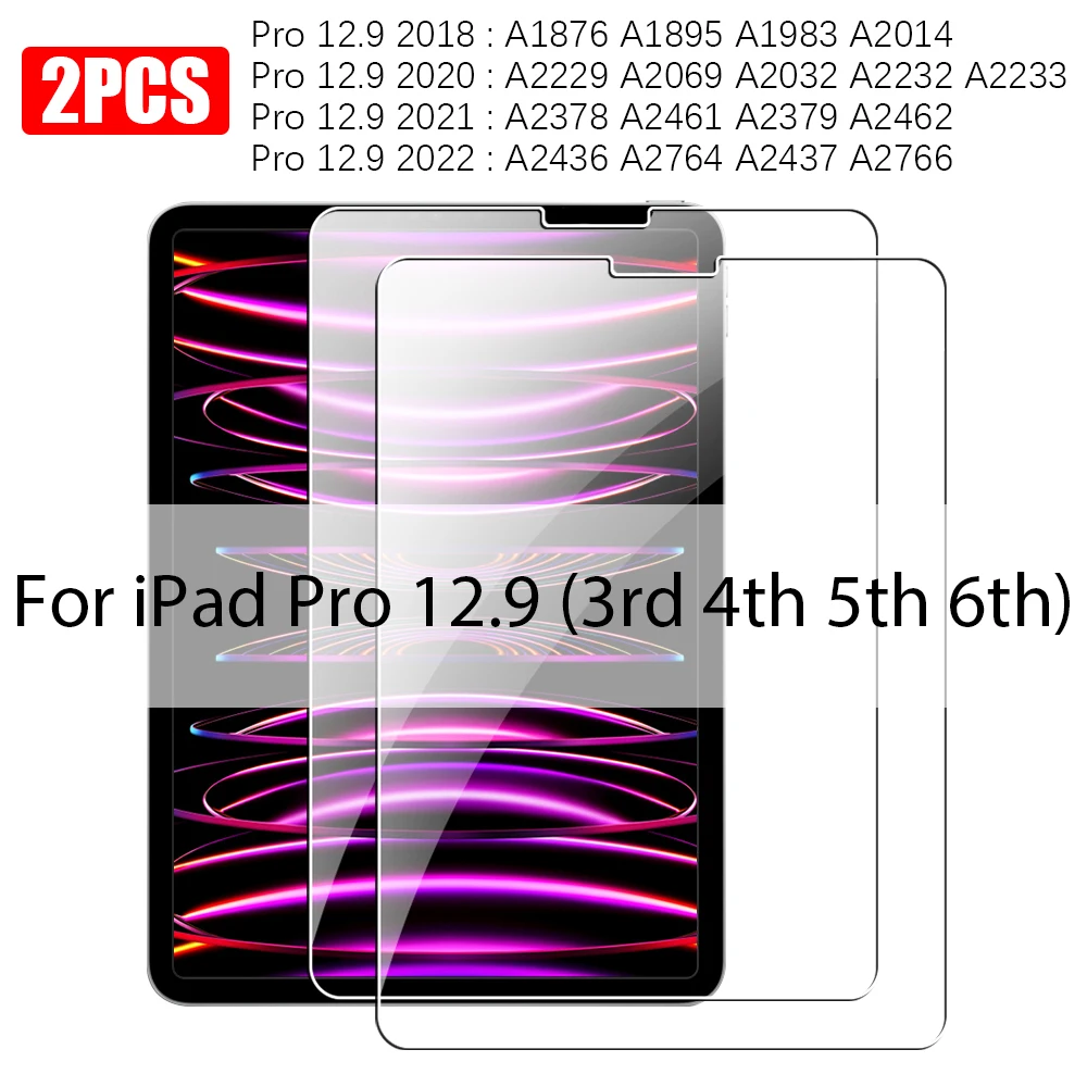 Gehärtetes Glas für Ipad Pro 13 M5 M4 2025 12,9 Air 11 5 4 3 2 M3 M2 Displayschutzfolie A16 10 9 9th 10th Generacion Mini 7 6 Film