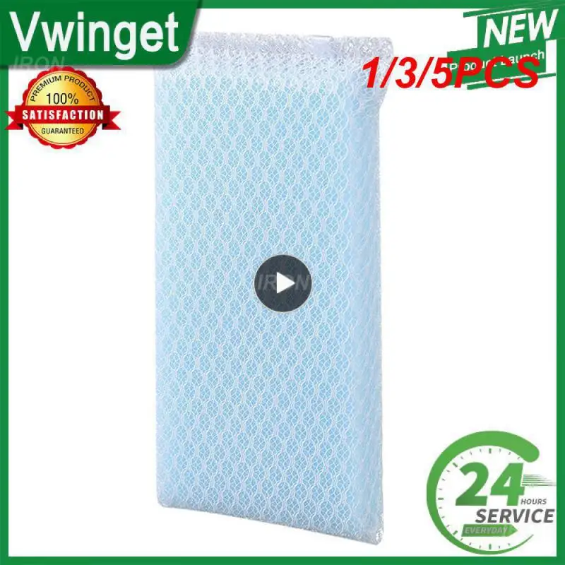 1/3/5PCS Sponge Wipe With Mesh Easy Foaming Kitchen Specific Household Kitchen Cleaning Sponge Kitchen Accessories