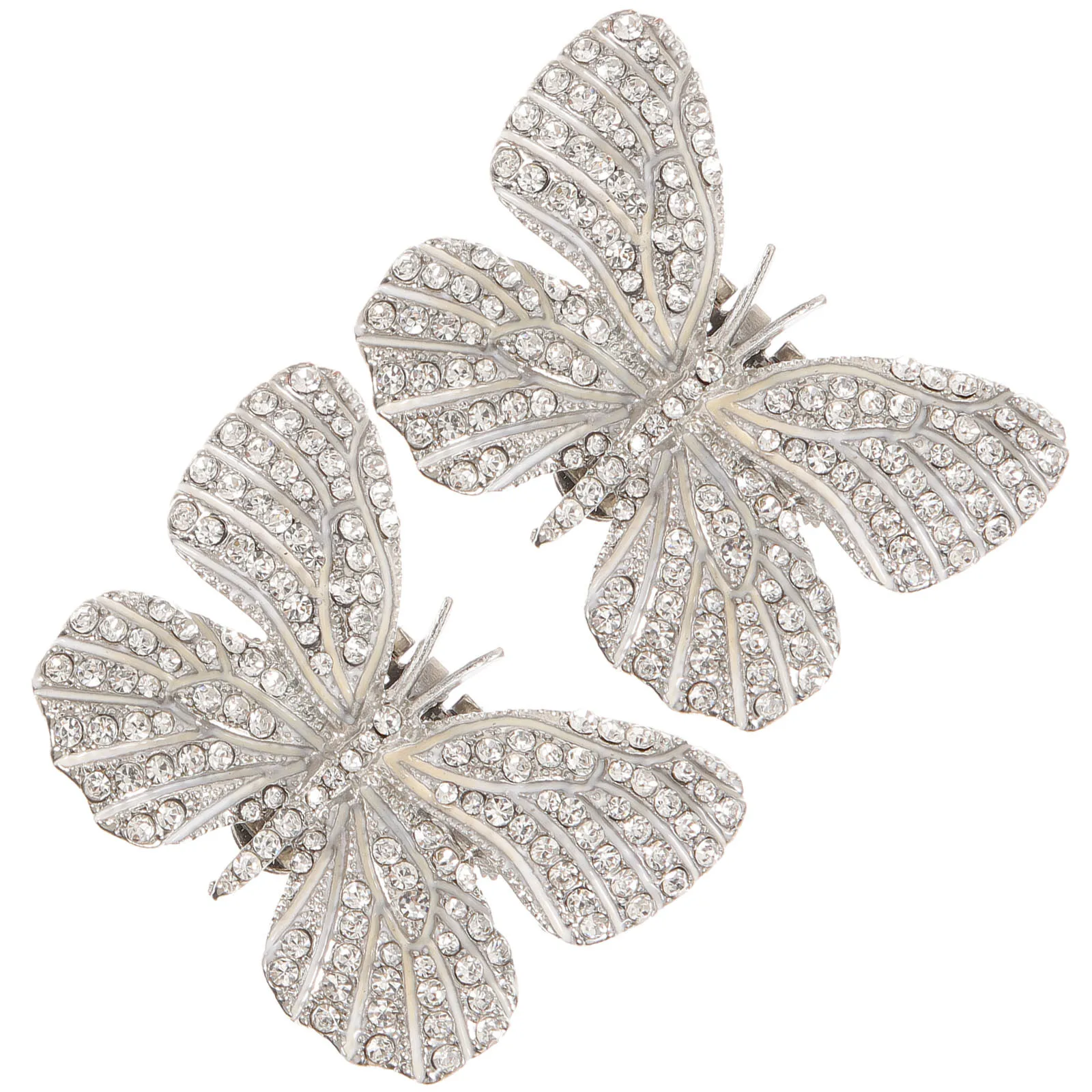 

1 Pair Bridal Shoe Decorations Butterfly Rhinestone Clip on Shoe Accessories Wedding Charm Rhinestone Shoes Buckle