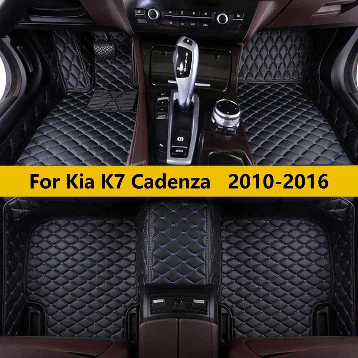 

Custom Car Floor Mats Fit For Kia K7 Cadenza 2010 2011 2012 2013 2014 2015 2016 Leather Auto Accessories Pads Car Foot Carpet