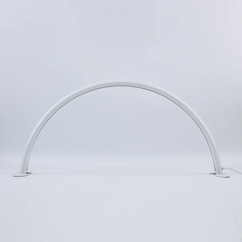 Lâmpada de beleza meia lua de 29 polegadas, manicure bordada, sobrancelha, cílios, luz LED, proteção para os olhos, luz de enchimento de piso em forma de U