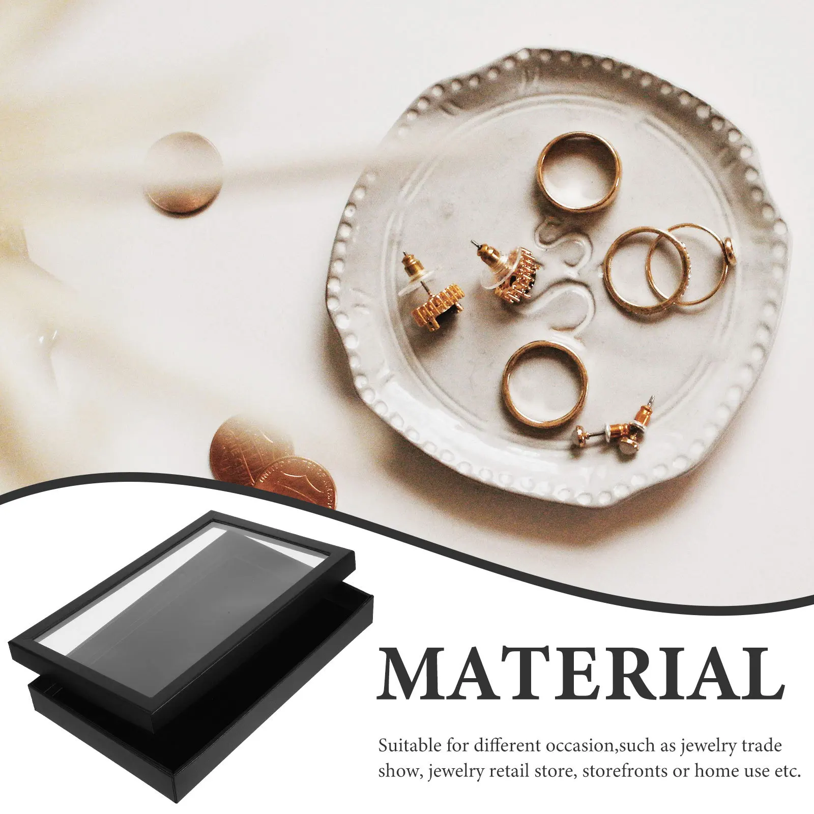 

Коробка для хранения серег из картона, элегантный органайзер для украшений, компактный дизайн, держатель для колец, футляр для демонстрации ювелирных изделий, для путешествий и командировок