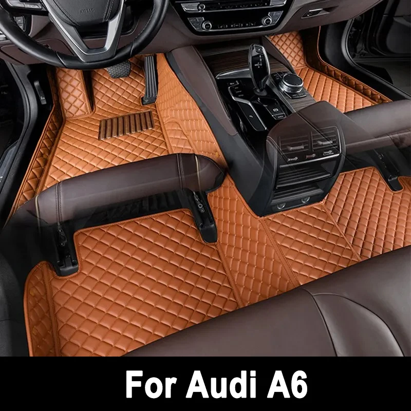 

Автомобильные коврики для Audi A6 C6 4F C7 4G Avant Wagon 2007 ~ 2018 Роскошный кожаный коврик против грязи Прочный ковер Автомобильные аксессуары