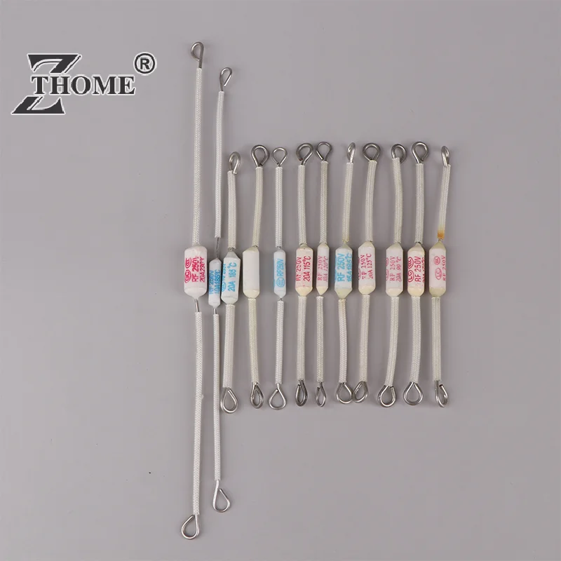 10Pcs RF Rice Cooker Ceramic Thermal Fuse Cutoff 10A 20A 90C/125C/185C/230C