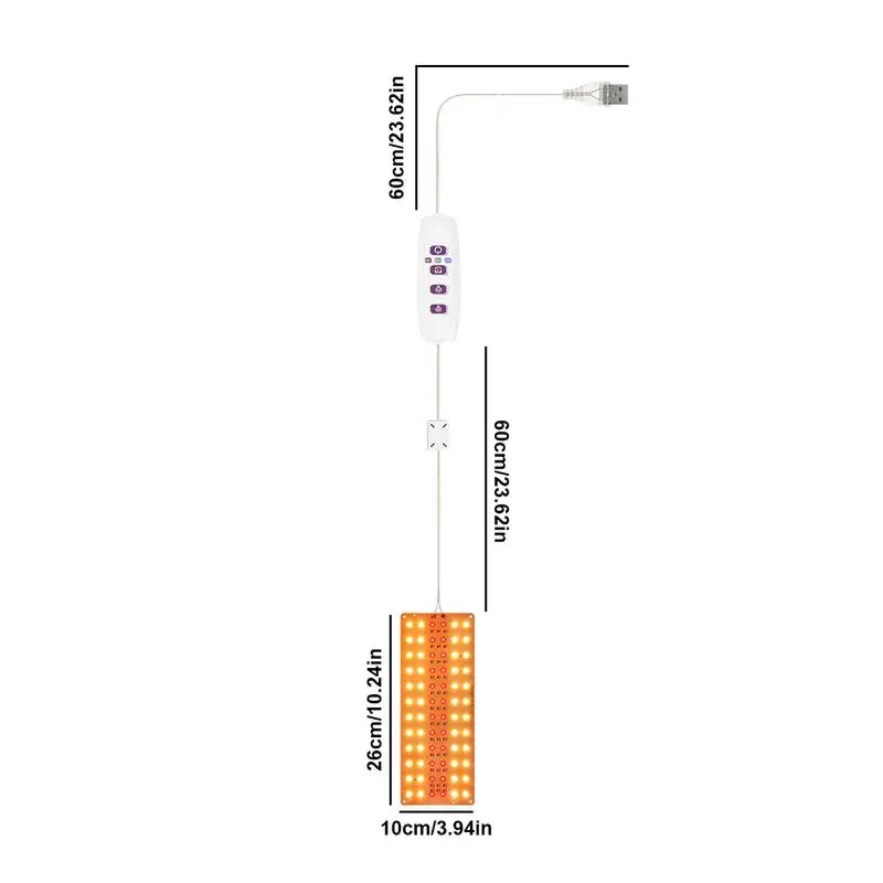 Luz LED de espectro completo para cultivo, bombilla LED de cultivo de encendido/apagado automático, luz de cultivo de espectro completo para plantas de interior, invernadero suculento