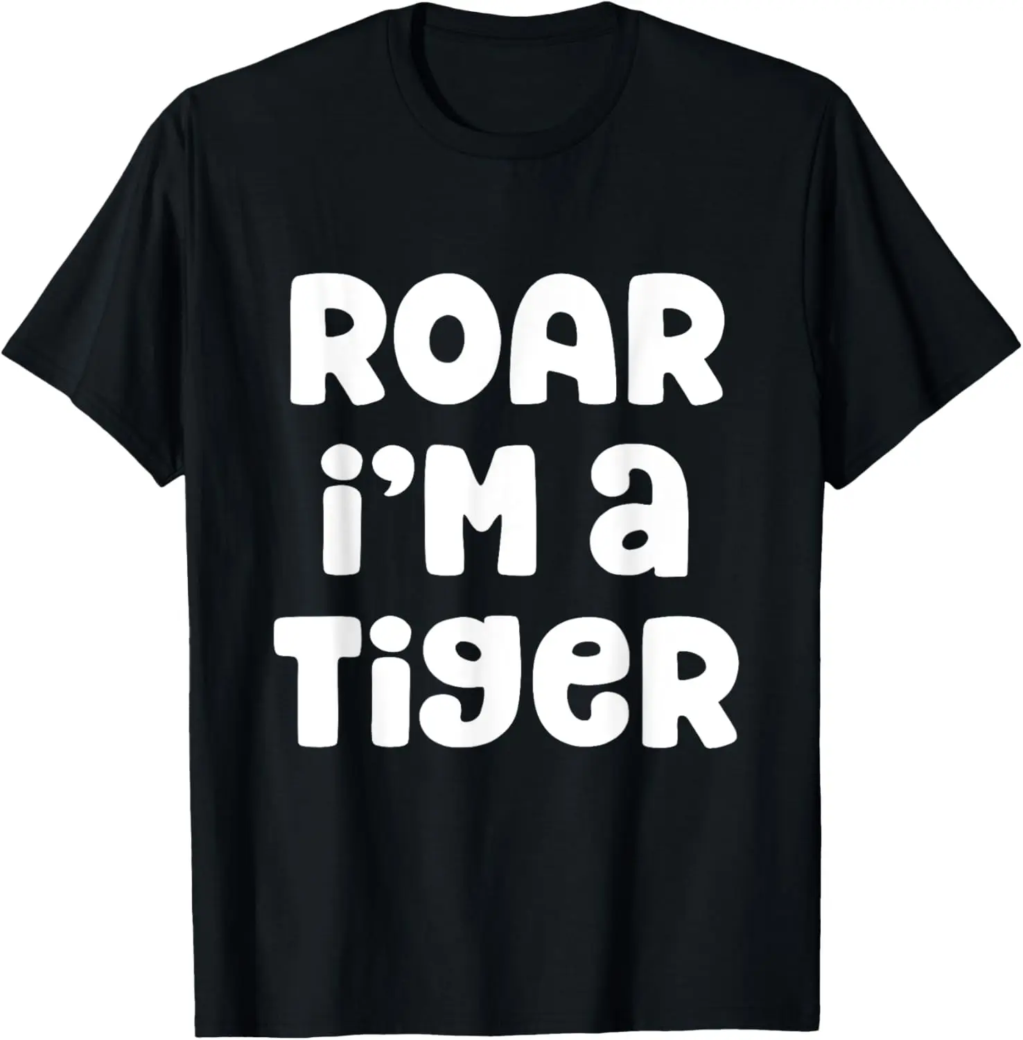 Roar I'm A Tiger Costume Halloween T-Shirt Malas Mudah T-Shirt