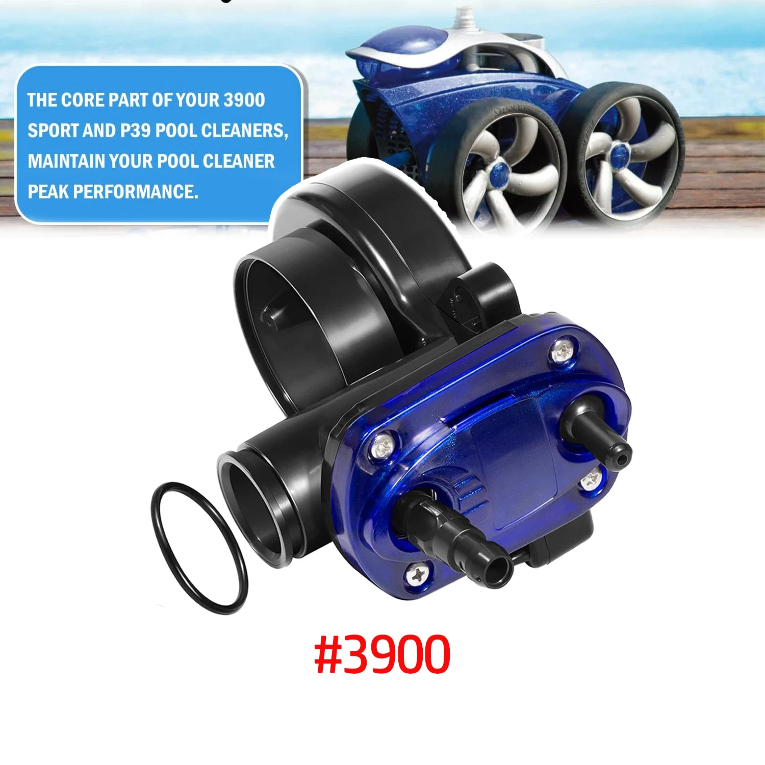 Zodiac Polaris 3900 Sport WMS Assembly with O-Ring, Water Management System Replacement Part for 3900 Sport Pool Cleaner