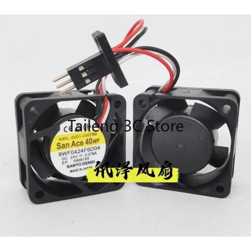 Новый вентилятор охлаждения для Sanyo A90L-0001-0507 #   B/A 9WF0424F6D04 Шаровой вентилятор с приводом FANUC 40*40*20 мм