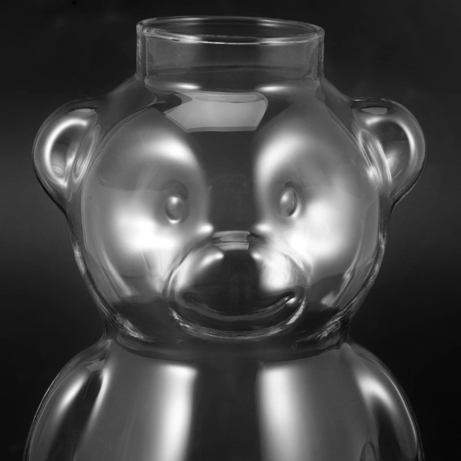 

Wine Glasses Coffee Cup Bear Shape Beverage Drinking Cups Transparent Cartoon Water
