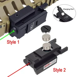 Taktyczny celownik laserowy z czerwoną zieloną kropką Pasuje do szyny 11 mm 20 mm Zdalny przełącznik do karabinu Airsoft Pistolet Glock 17 19 22