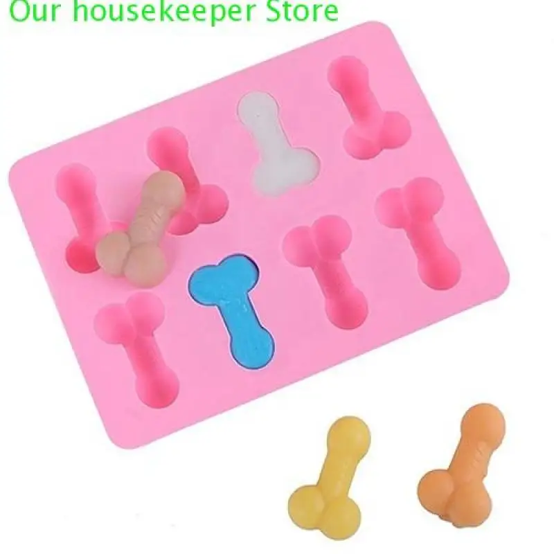 1pc Willy Silicone Penis Ice Cube Tray Molds Chocolate Jelly Pudding Mould Night Party Fondant Cake Mold Drop Shipping