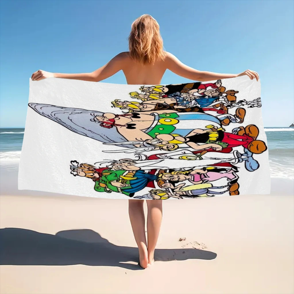 The Adventures of Gallic Heroes Beach Towel  Poncho Bathing Towels Cover-ups Quick Dry Sand Free Yoga Spa Gym Pool