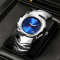 Reloj Vintage personalizado creativo y2k Alien Blade para hombre, luz nocturna, función de calendario resistente al agua, reloj de cuarzo estilo Ins para hombre