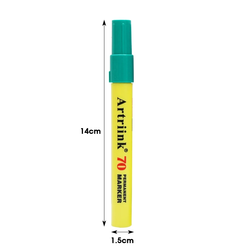 1pcs Permanent Marker,Waterproof,Quick Dry,Oil-Based Ink,Black,Blue,Red,Green,Industrial Markers,Line Drawing Pen