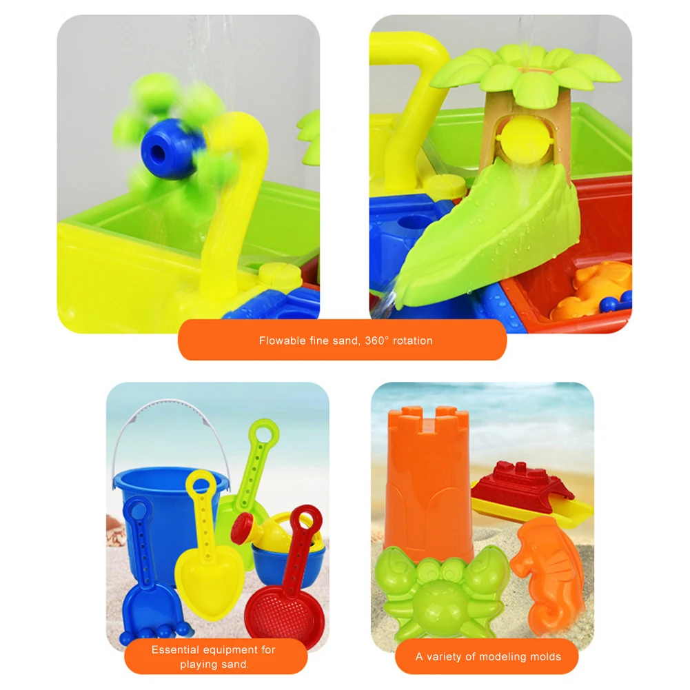 25pcs Beach Toys For Kids Play Water Toy Sand Box Set Kit Sand Table Sand Bucket Summer Toys For Beach Play Sand Water Game Play