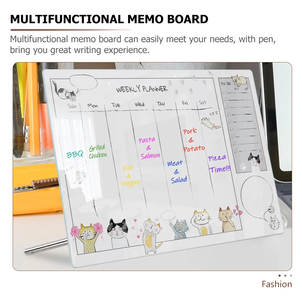 Menu Board Transparent Writing Student Office Desk Calendars Acrylic Erasable Note